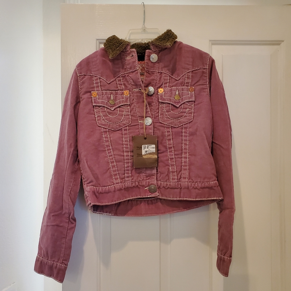 True Religion Mauve Corduroy Jacket